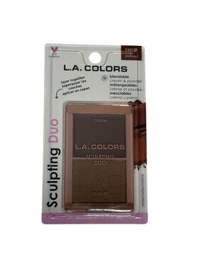 L.A. Colors Sculpting Duo Cream Powder Contour So Defined Blendable Makeup New